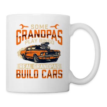 Some Grandpas Build Cars Not Bingo Funny Car Guy  - Mug - white - Right