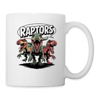 Raptors Dinosaur Adventure for Dino Fans - Mug - white - Right