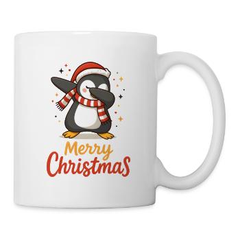 Dab Penguin Joyeux Style de Noël drôle - Mug blanc - blanc - Droite