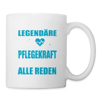 Pflegerin Geschenke Pflege Lustig Krankenpflegerin - Tasse - Weiß - Rechts