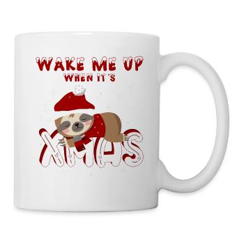 Sloth – Wake Me Up When It's Xmas - Mug - white - Right