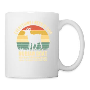 Nubian Goat Owner Goat Plush Stuffed Animal - Mug - white - Right