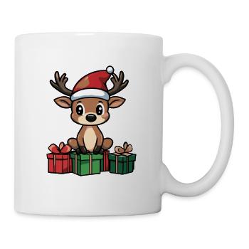 Cadeaux de Noël pour les cerfs - Mug blanc - blanc - Droite