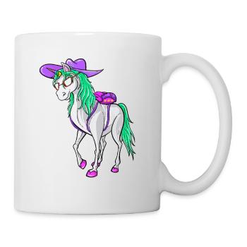 Zurück zur Schule 2026 Unicorn Style Design Tee Kids - Tasse - Weiß - Rechts