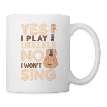Hawaiian Ukulele Uke Yes I Play - Mug blanc - blanc - Droite