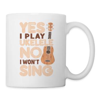 Hawaiian Ukulele Uke Yes I Play - Mug blanc - blanc - Droite