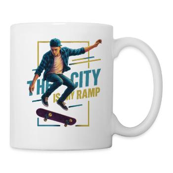 Urban Skate Action Neonstreet Style Design - Tasse - Weiß - Rechts