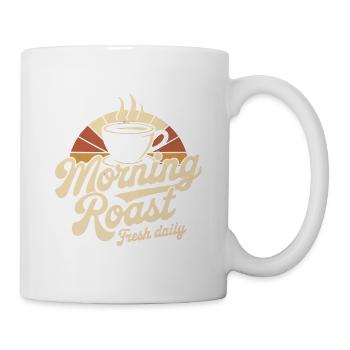 Morning Roast – Fresh Daily Coffee - Tasse - Weiß - Rechts