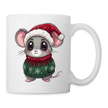 Noël de Noël Souris - Mug blanc - blanc - Droite