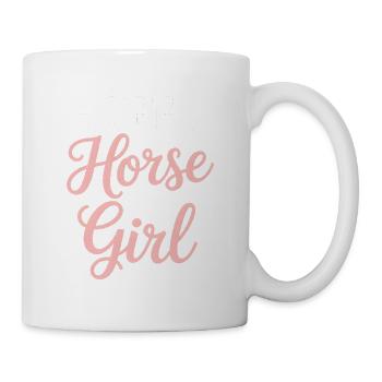 Hobby Horsing Hobby Horse Pferd Mädchen - Tasse - Weiß - Rechts