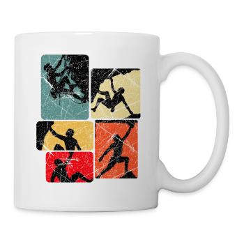 Kletterfreude Quadratpanel - Tasse - Weiß - Rechts