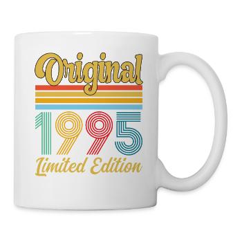 Anniversaire 1995 Original Vintage Rétro Cadeau - Mug blanc - blanc - Droite
