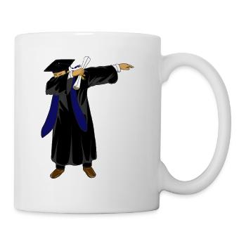 Dabbing Graduation Class 2026 Marineblaue Uniform - Tasse - Weiß - Rechts