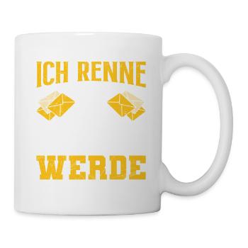 Facteur : JE NE COURS QUE QUAND ON ME SUIT - Mug blanc - blanc - Droite