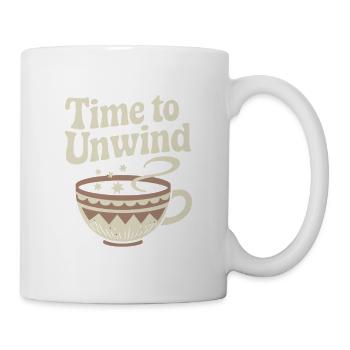 Time to Unwind – Vintage Teacup - Mug - white - Right