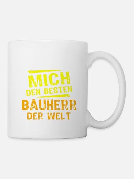 Bauherr Geschenk - Tasse - Weiß