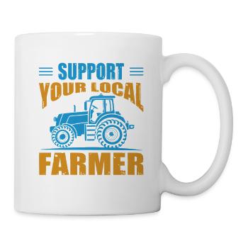 Agriculteur offre des cadeaux agricoles Tracteurs agricoles - Mug blanc - blanc - Droite