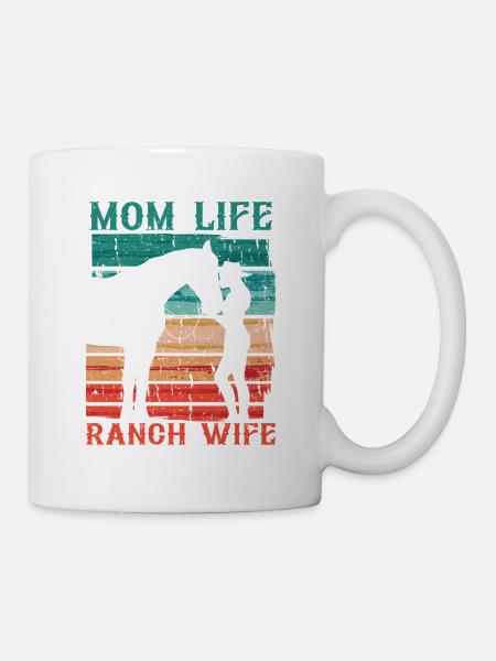 Ehefrau eines Bauern Mutter - Tasse - Weiß