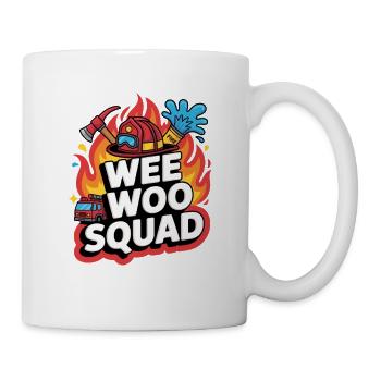 Wee Woo Squad Fire Truck Car Fun - Mug - white - Right
