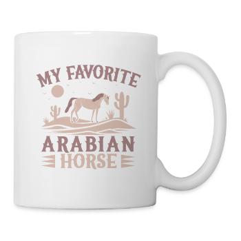 Cavalier amateur Arabian Horse Équitation anglaise - Mug blanc - blanc - Droite