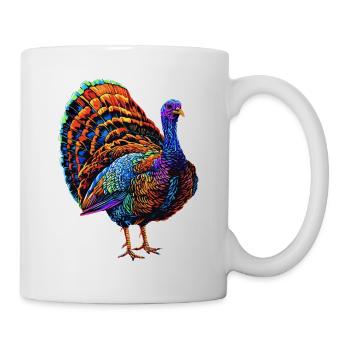 Dinde Poules Oiseaux Dinde - Mug blanc - blanc - Droite