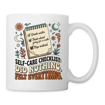 Self-Care Checklist - Mug - white - Right
