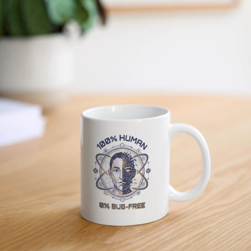 Code de bug humain Mug blanc