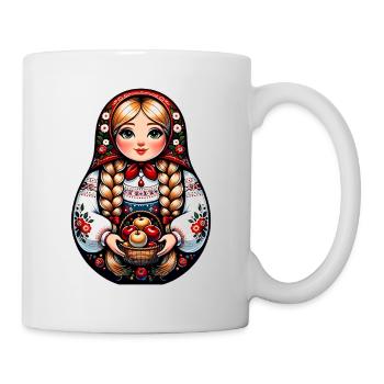 Matriochka en russe Matriochka Poupée Russe - Mug blanc - blanc - Droite
