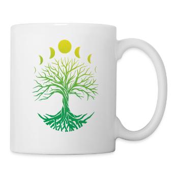 Tree Circle Moon Phases - Mug - white - Right