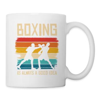 Boxen Regenbogen Kraft - Tasse - Weiß - Rechts