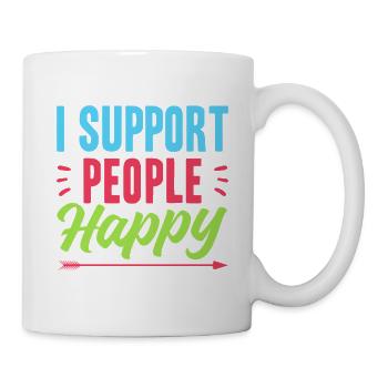 Social Worker Quote Support People Happy Social - Mug - white - Right