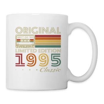 1995 Vintage Rétro Cadeau D'anniversaire - Mug blanc - blanc - Droite