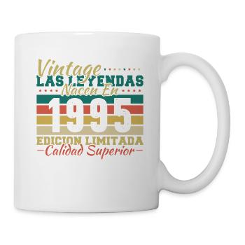 1995 Rétro Vintage Cadeau d’anniversaire - Mug blanc - blanc - Droite