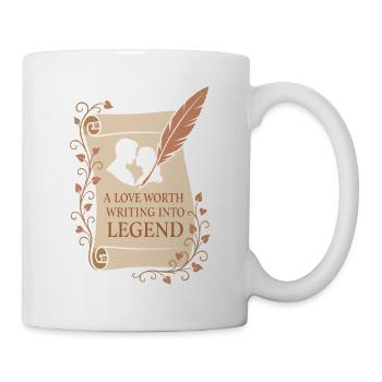 Mythologie de l’amour ancien Romance Vintage - Mug blanc - blanc - Droite