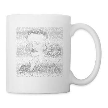 Edgar Allan Poe Raven Gothic Book Lover Geschenk - Tasse - Weiß - Rechts