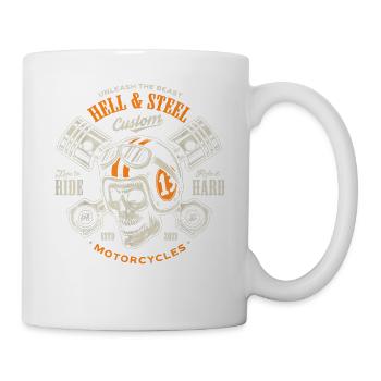 Motos personnalisées Skull Rider - Mug blanc - blanc - Droite