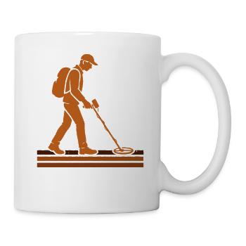 Schatzsucher-Metallsucher-Abenteuer - Tasse - Weiß - Rechts