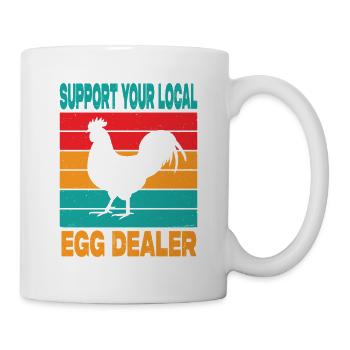 Hühner Mama Geschenk Hühner Papa Hühnerzüchter - Tasse - Weiß - Rechts
