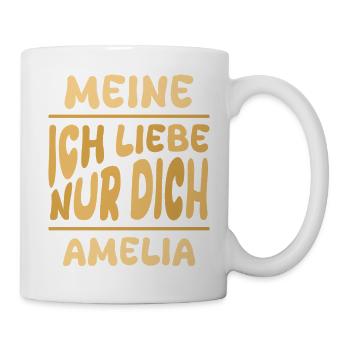 Amelia - Tasse - Weiß - Rechts