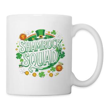 Shamrock Squad: Grünzauber - Tasse - Weiß - Rechts