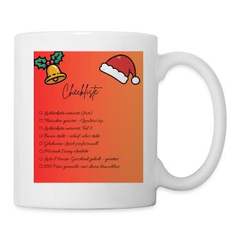 Christmas Checklist Design - Mug - white - Right