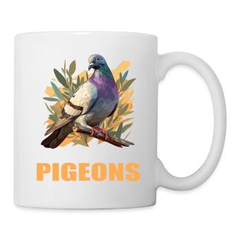 Pigeons Pigeon - Mug blanc - blanc - Droite