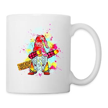 KREATIV WICHTEL Dab Graffiti Künstler XMas  - Tasse - Weiß - Rechts