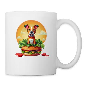 Burger Dog in the Circle of the Sun - Mug - white - Right