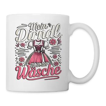 My dirndl is in the laundry - Mug - white - Right