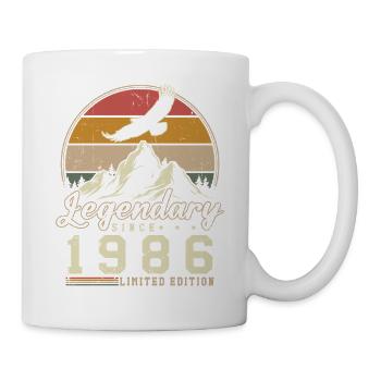 1986 Vintage Vintage Birthday Retro Gift - Mug - white - Right