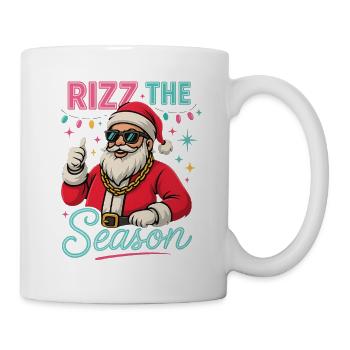 Rizz The Season Santa Claus Weihnachtsmann - Tasse - Weiß - Rechts
