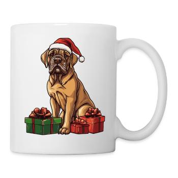 Cadeaux de Noël pour le chien mastiff - Mug blanc - blanc - Droite