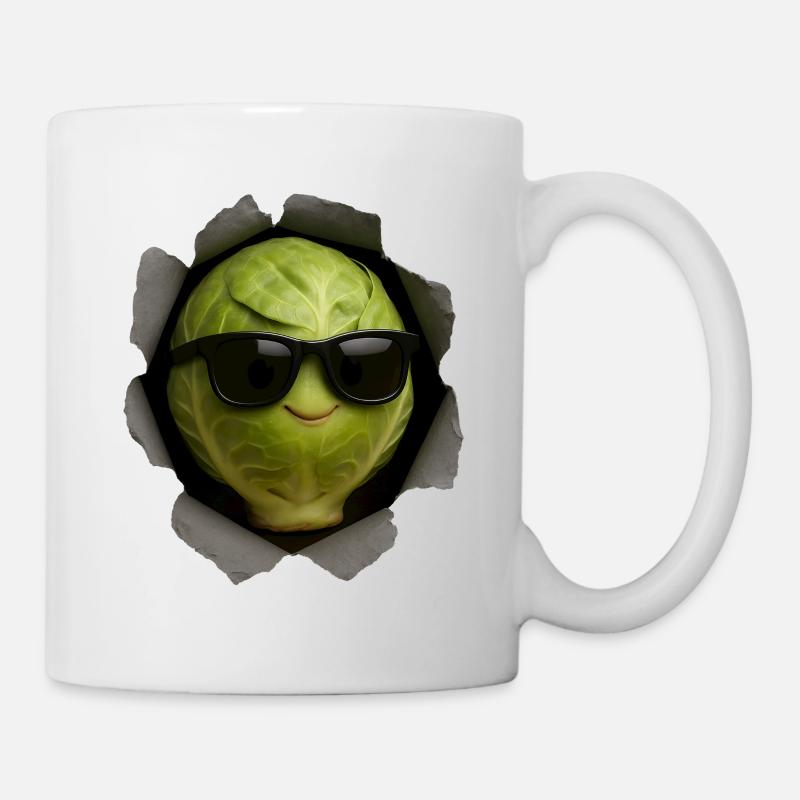 Rosenkohl - Tasse - Weiß