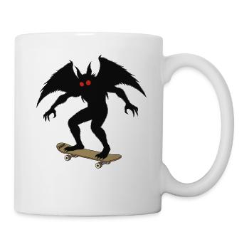Mothman 1966 Skateboard - Mug blanc - blanc - Droite